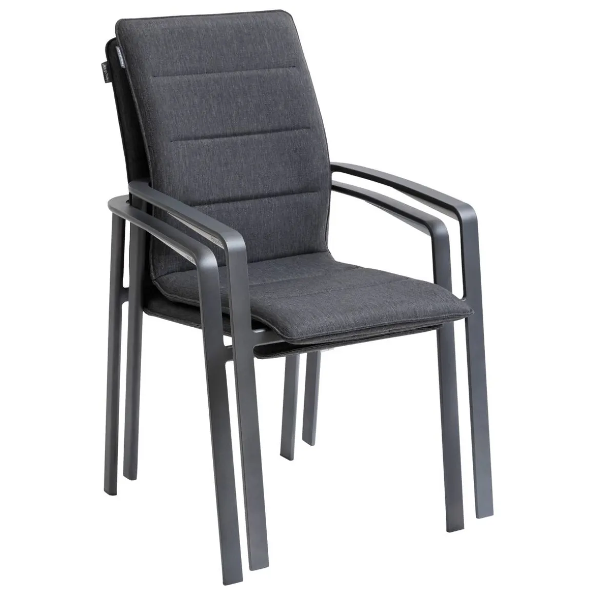 Fauteuil de jardin empilable DIESE Anthracite & Graphite