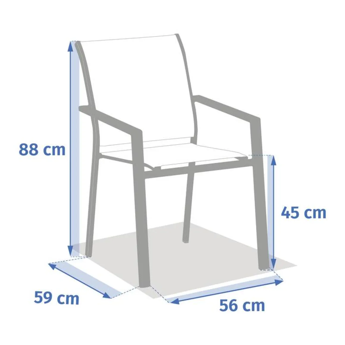 Fauteuil de jardin ESSENTIA Acajou
