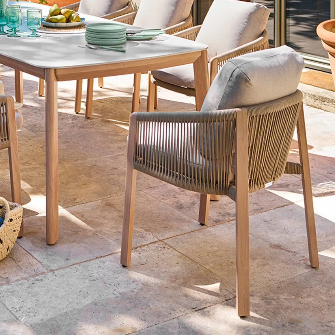 Fauteuil de jardin NELORA Miel / Honey