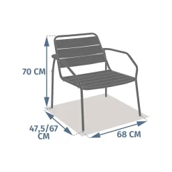 Fauteuil de jardin PHUKET Acajou