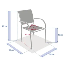 Fauteuil de jardin PIAZZA Noisette / Café