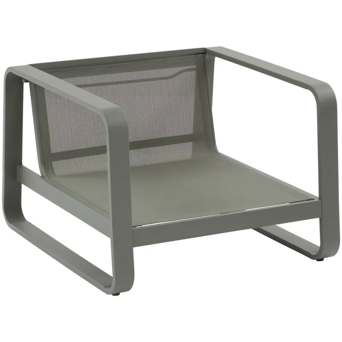 Fauteuil de salon de jardin DOMILLY Beige / Vert laurier