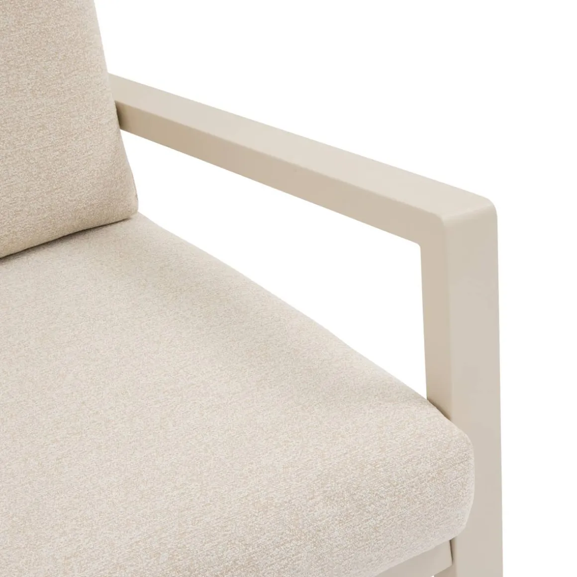 Fauteuil de salon de jardin LUZANE Argile