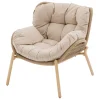 Fauteuil de salon de jardin MELOANE Beige