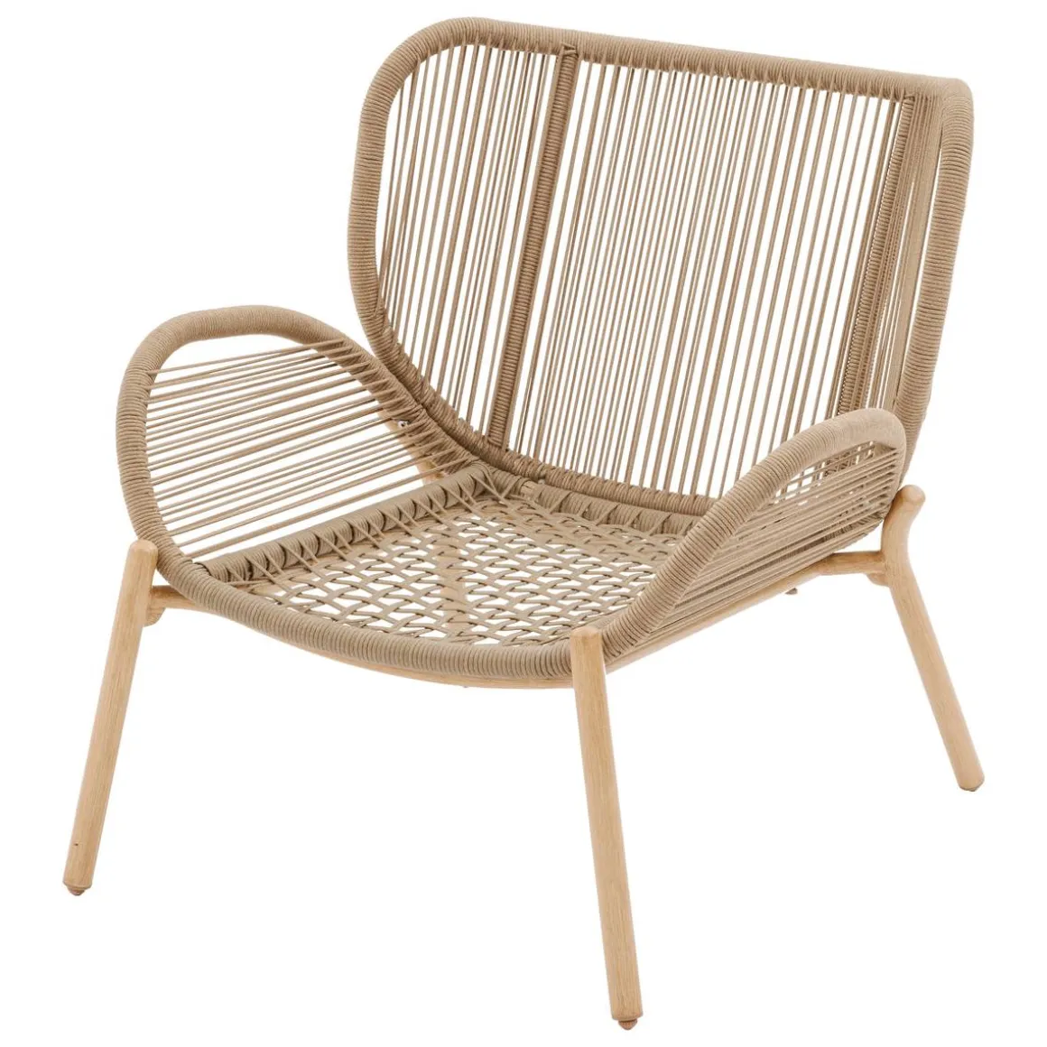 Fauteuil de salon de jardin MELOANE Beige