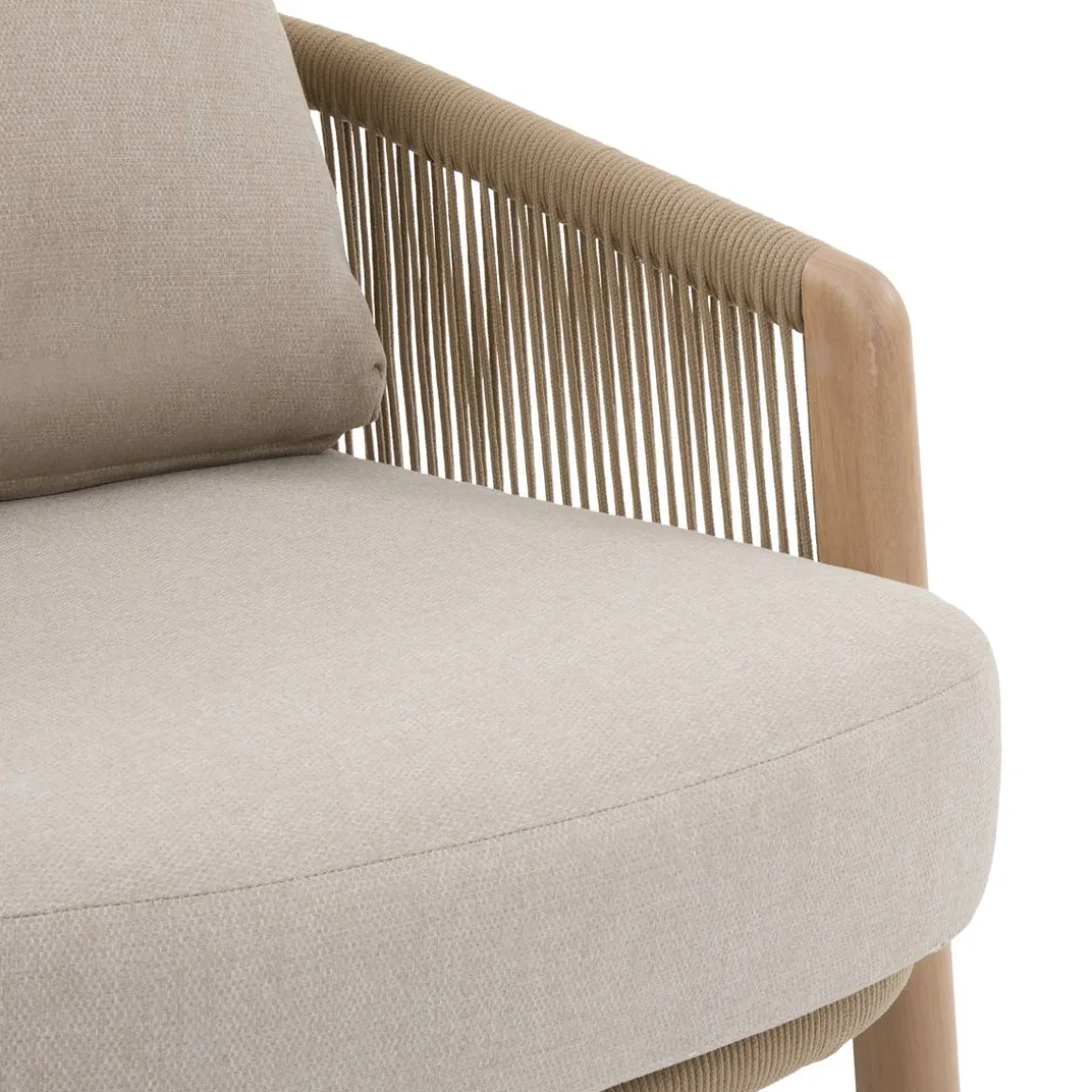 Fauteuil de salon de jardin NELORA Beige