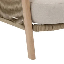 Fauteuil de salon de jardin NELORA Beige