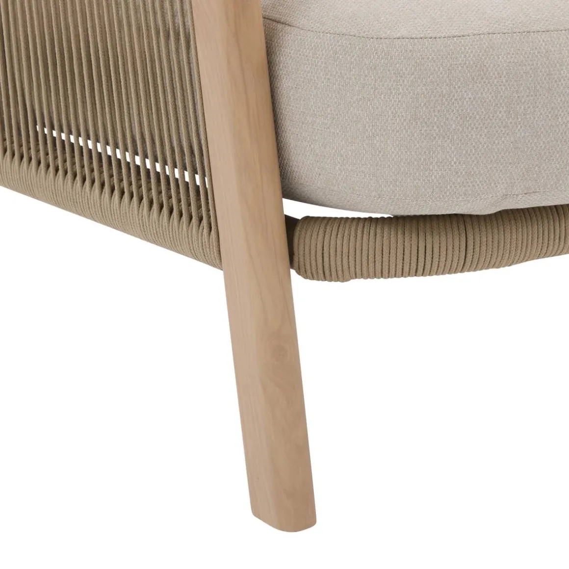 Fauteuil de salon de jardin NELORA Beige
