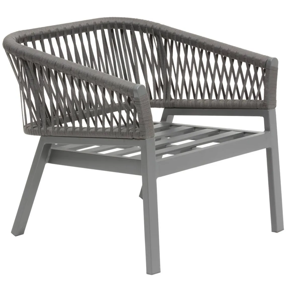 Fauteuil de salon de jardin ORIENGO Anthracite & Graphite