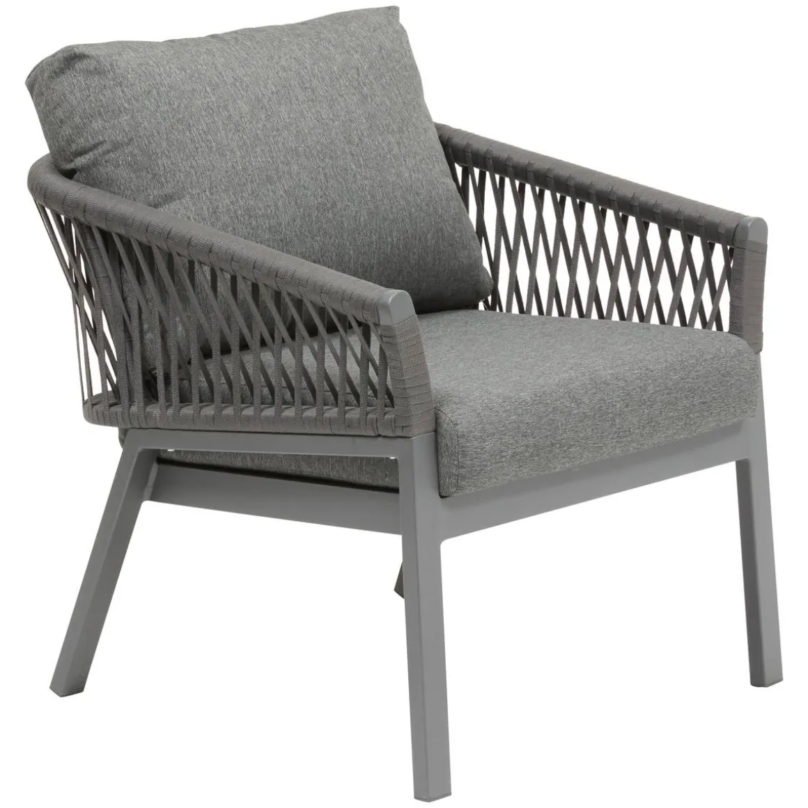 Fauteuil de salon de jardin ORIENGO Anthracite & Graphite