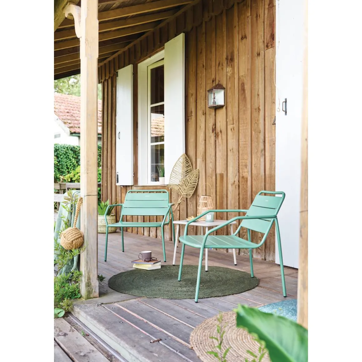 Fauteuil de salon de jardin PHUKET Vert olive