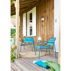 Fauteuil de salon de jardin PHUKET Bleu canard