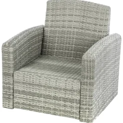Fauteuil de salon de jardin POLYNÉSIA Havane