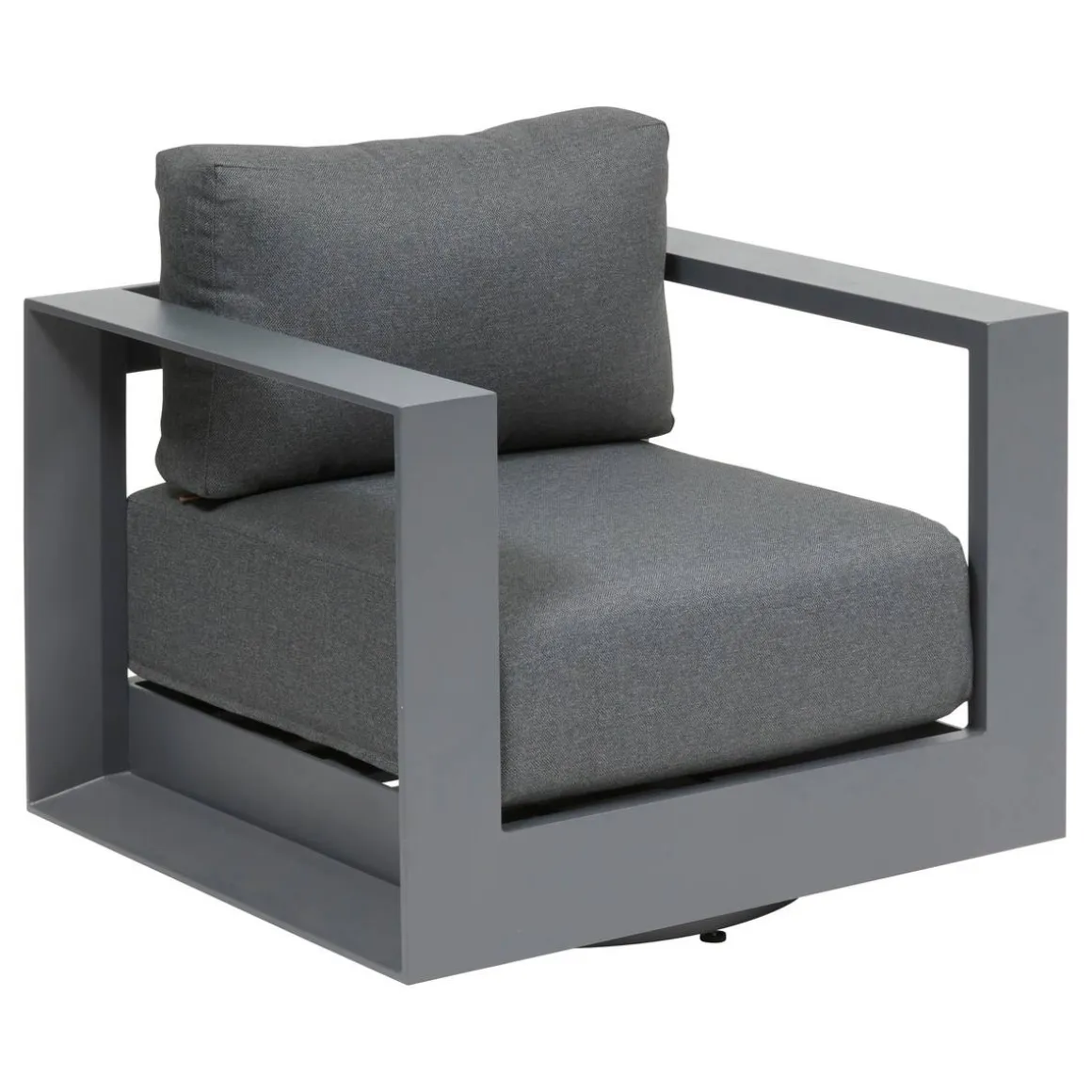 Fauteuil de salon de jardin rotatif ALLURE Gris / Graphite