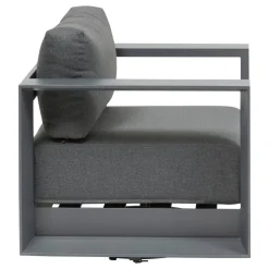 Fauteuil de salon de jardin rotatif ALLURE Gris / Graphite