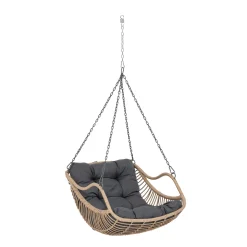Fauteuil oeuf suspendu GIBRALTAR Ardoise + 1 pied réglable PANAO