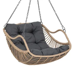 Fauteuil oeuf suspendu GIBRALTAR Ardoise + 1 pied réglable PANAO