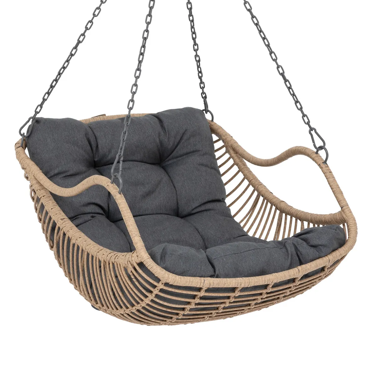 Fauteuil oeuf suspendu GIBRALTAR Ardoise + 1 pied réglable PANAO