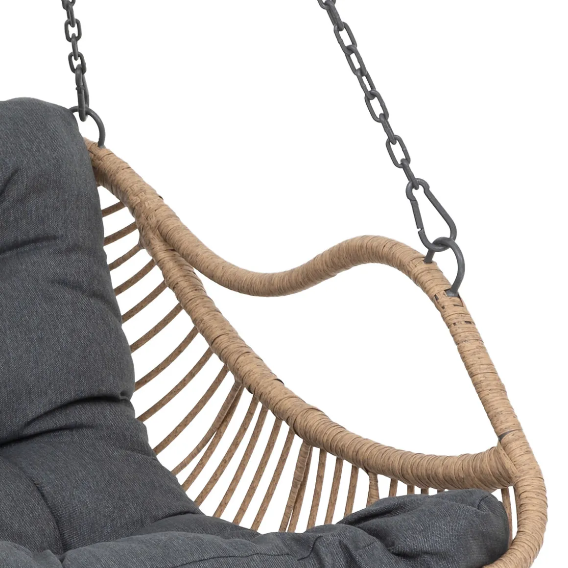 Fauteuil oeuf suspendu GIBRALTAR Ardoise + 1 pied réglable PANAO