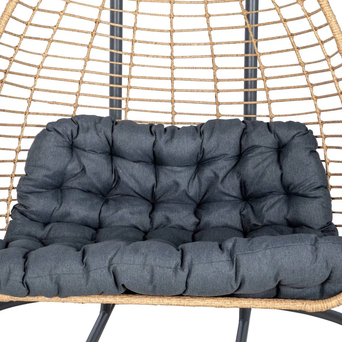 Fauteuil oeuf suspendu sur pied AJAR Ardoise