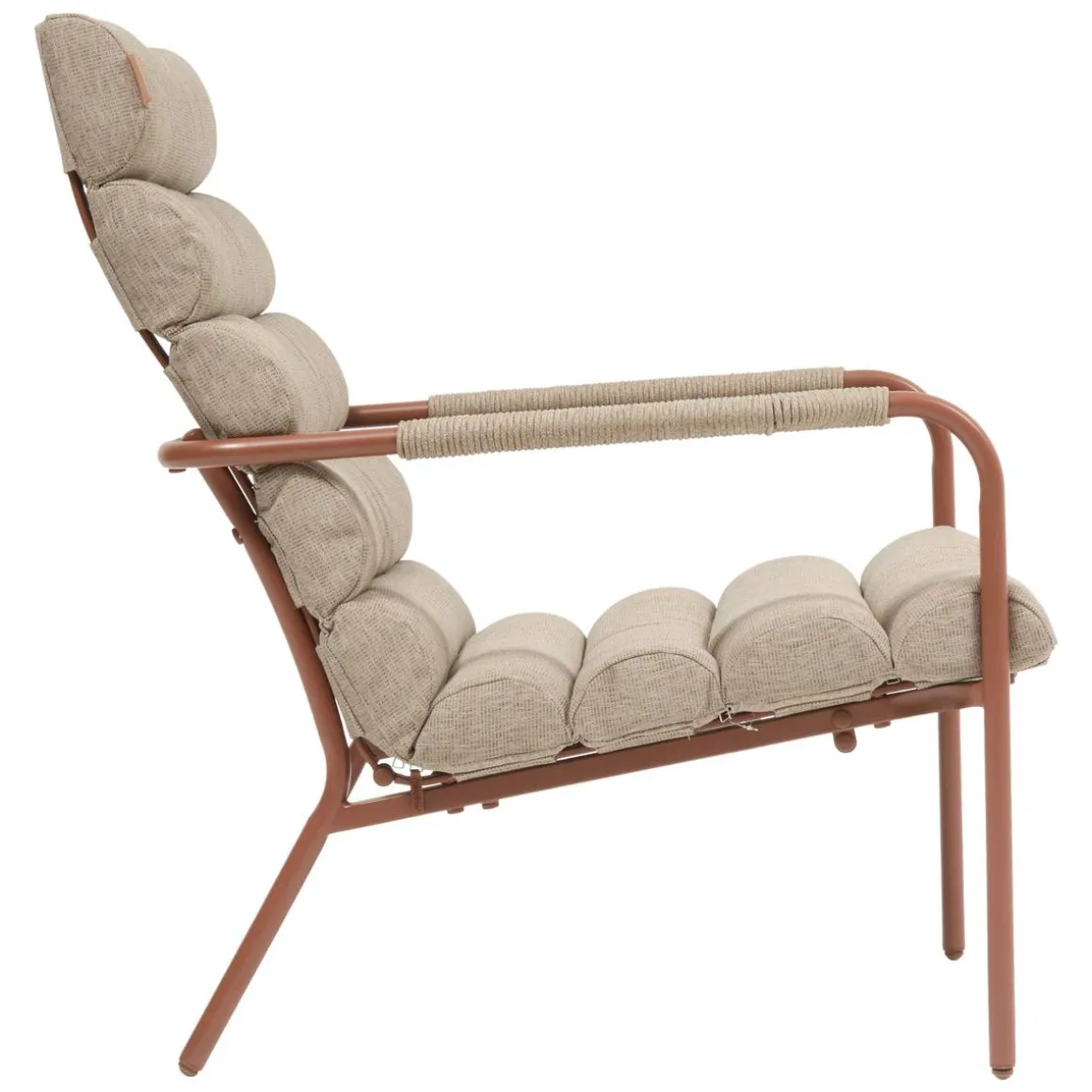 Fauteuil relax de jardin SOLANI Acajou