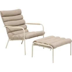 Fauteuil relax de jardin SOLANI Argile