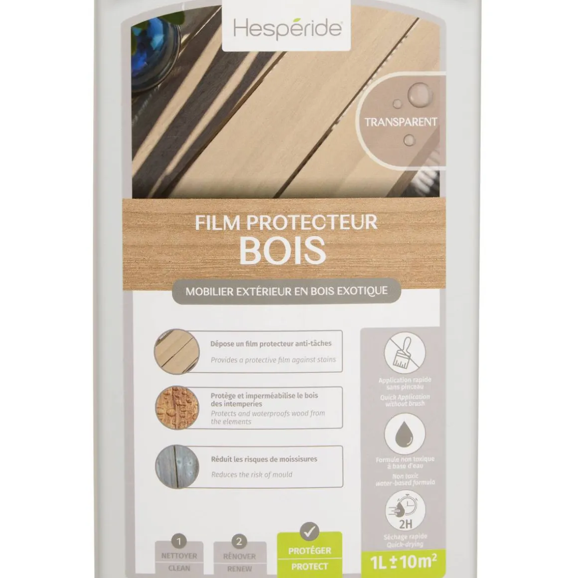 Film protecteur pour bois exotique finition transparente
