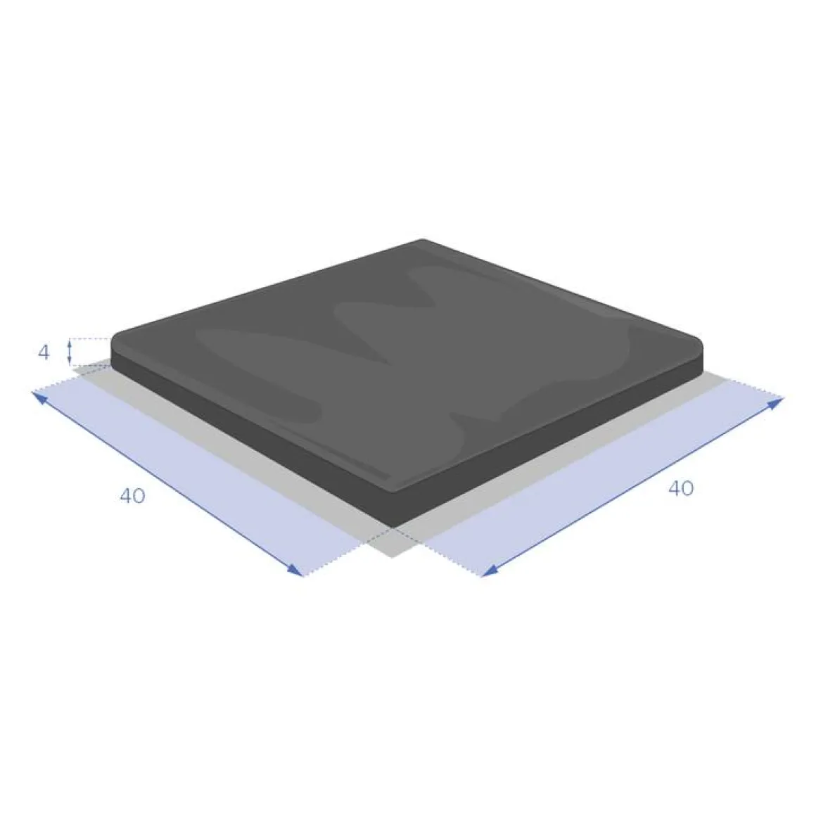 Galette de chaise SOLFIA Vert Laurier