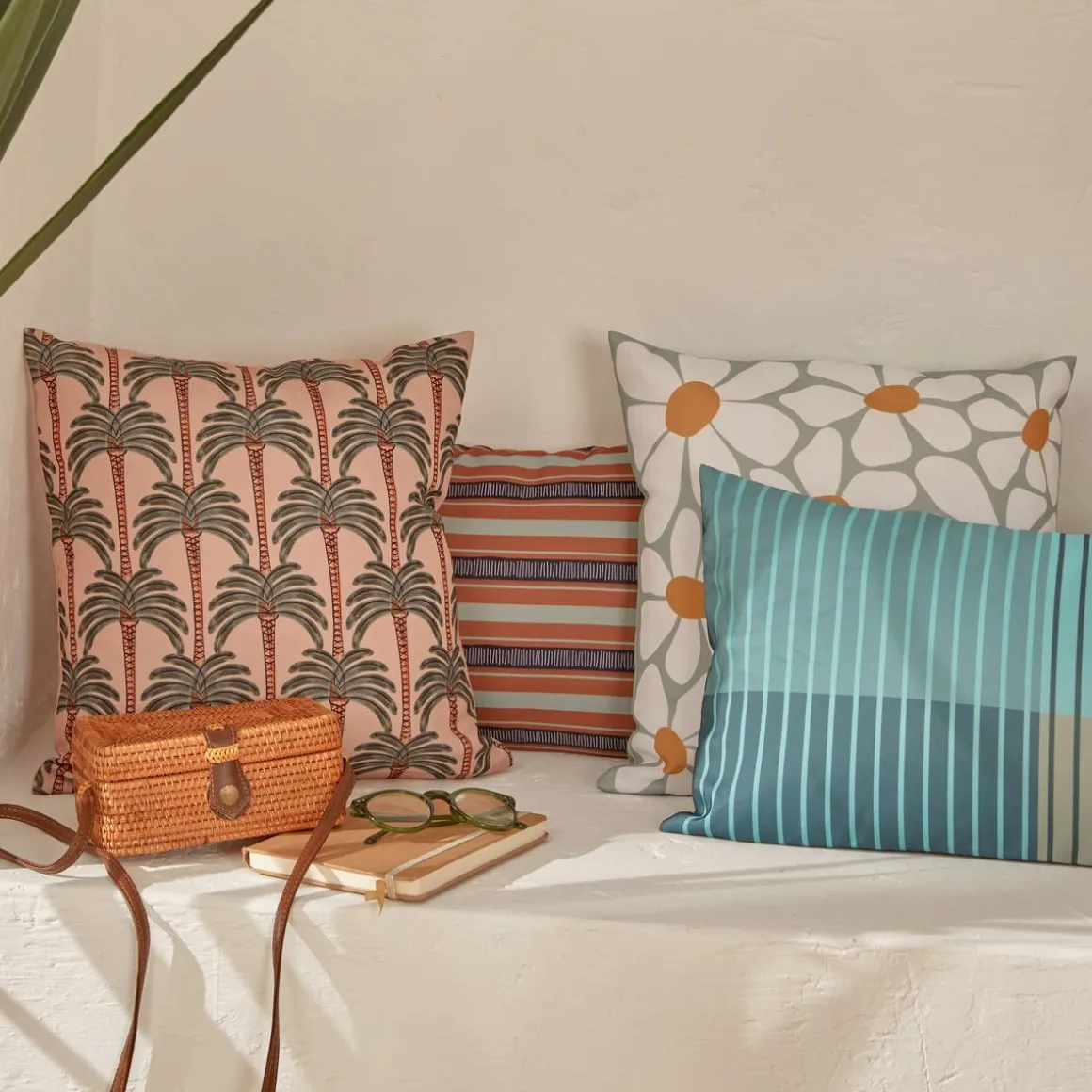 Housse de coussin d'extérieur ALBIN Lin