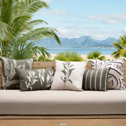 Housse de coussin d'extérieur carré TILEO Beige
