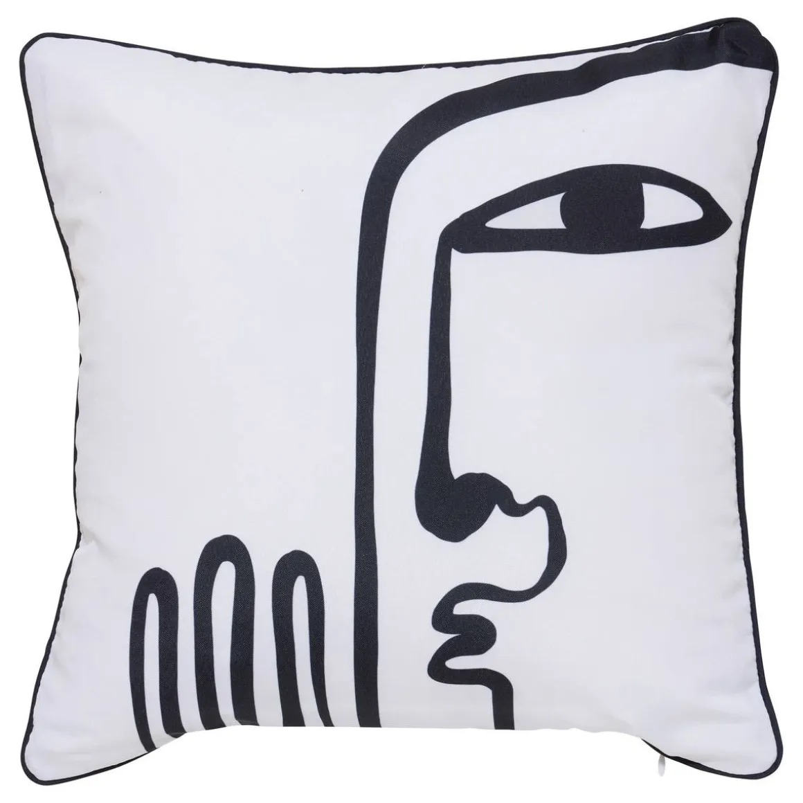 Housse de coussin d'extérieur carré NOLAN Blanc