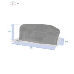 Housse de protection HAMBO pour salon Gris S