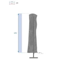 Housse de protection HAMBO pour parasol déporté Gris S