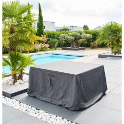 Housse de protection HAMBO pour table carrée Gris M