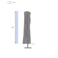 Housse de protection HAMBO pour parasol déporté Gris L