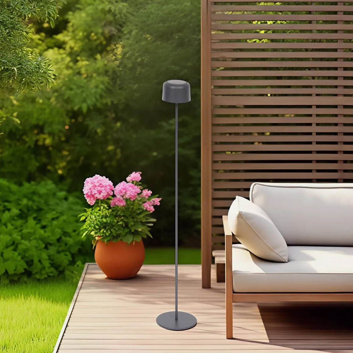 Lampadaire solaire BOLTY Graphite