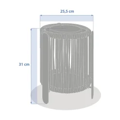 Lanterne solaire LINY Argile