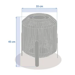 Lanterne solaire LINY Argile