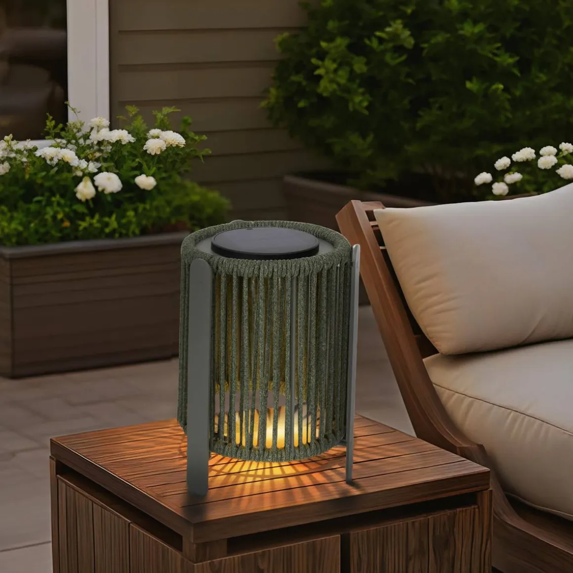 Lanterne solaire LINY Vert laurier