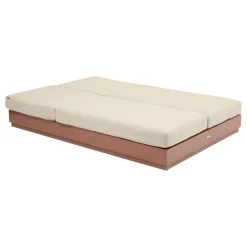 Lit de piscine ALLURE Beige / Acajou