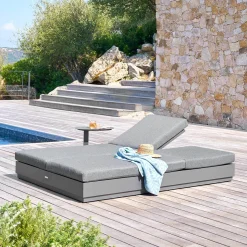 Lit de piscine ALLURE Graphite