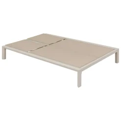 Lit de piscine double ÉVASION Argile & Beige