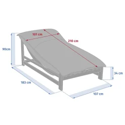 Lit de piscine MOREAL Vert laurier