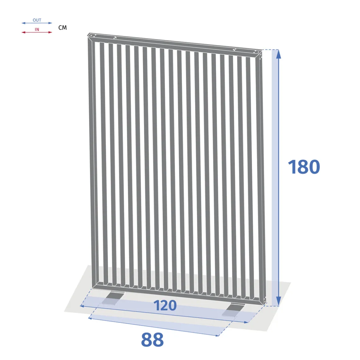 Lot de 2 brise-vues d'extérieur ZUPTA Graphite