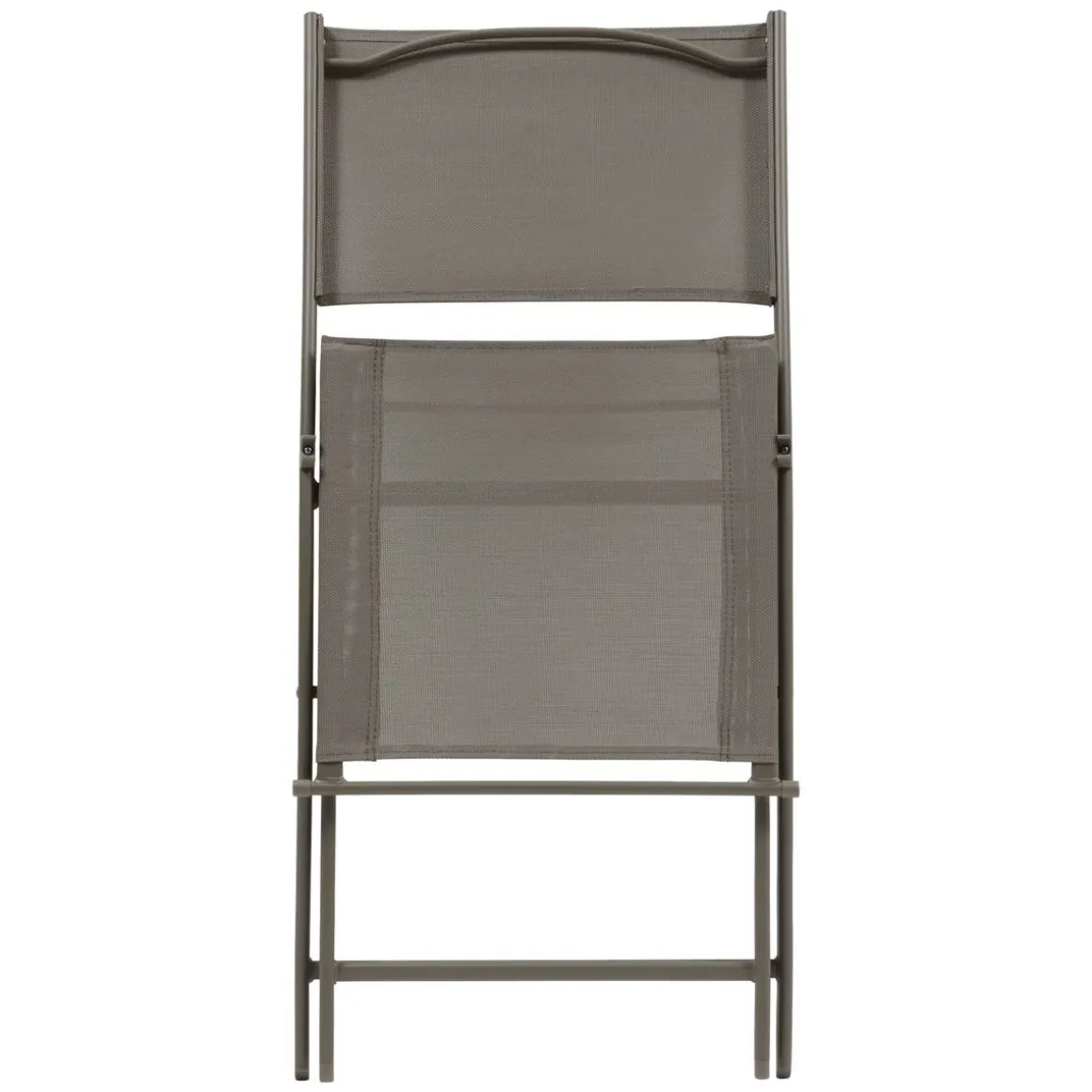Lot de 4 chaises de jardin pliante MODULA Noisette / Café