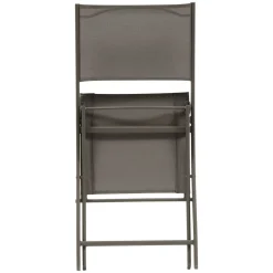Lot de 4 chaises de jardin pliante MODULA Noisette / Café