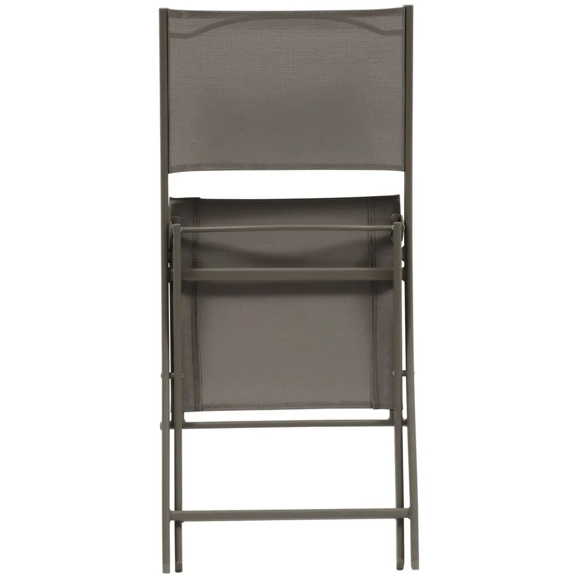 Lot de 4 chaises de jardin pliante MODULA Noisette / Café