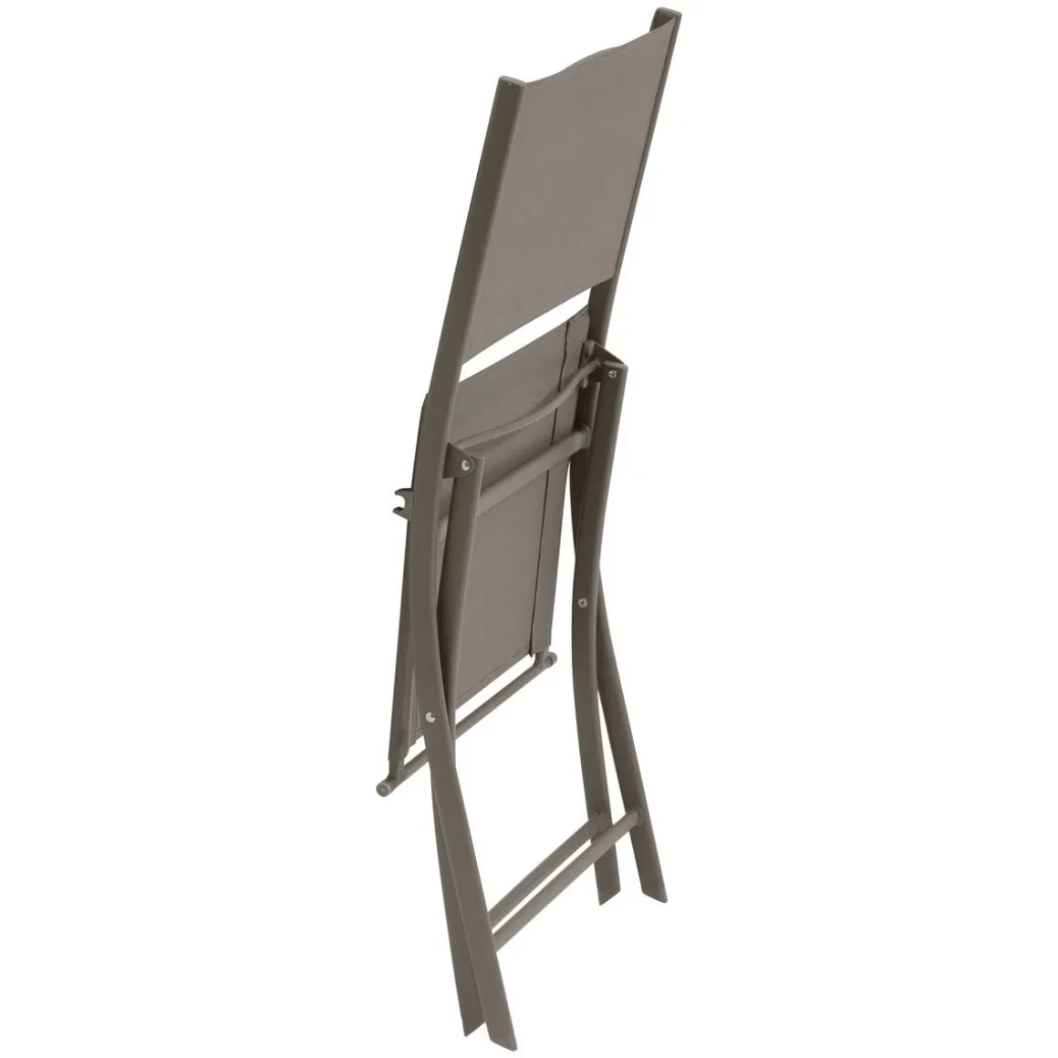 Lot de 4 chaises de jardin pliante MODULA Noisette / Café