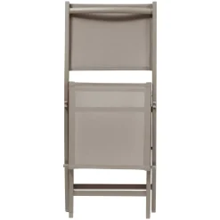 Lot de 4 chaises de jardin pliante ESSENTIA Noisette / Café