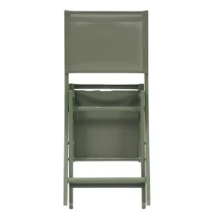Lot de 4 chaises de jardin pliante ESSENTIA Vert laurier